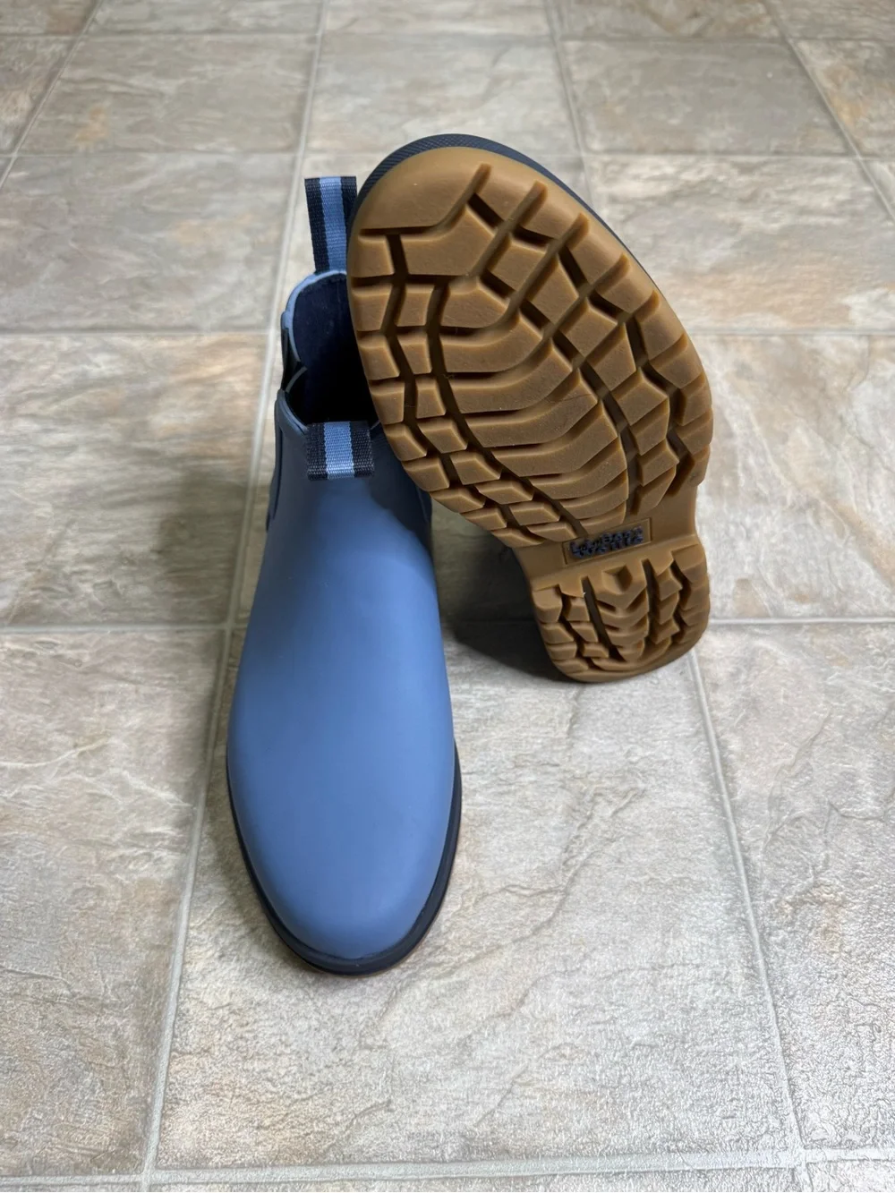 L.L. Bean Rugged Wellie Chelsea Rain Boot Women’s Shoe Size 7 Blue Preowned